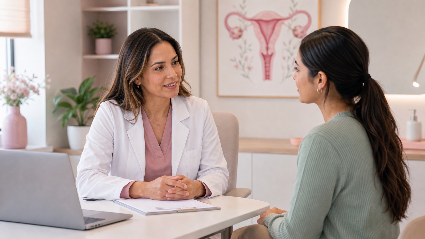 Primera consulta ginecologica en un entorno profesional y amable